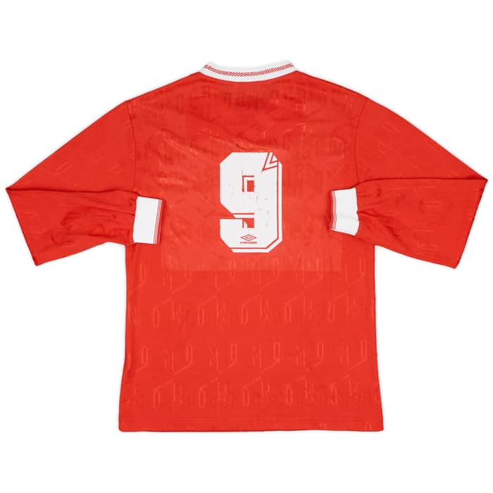1991-93 MyPa Match Issue Home L/S Shirt #9