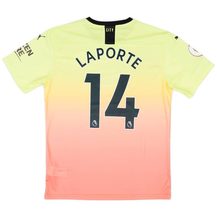2019-20 Manchester City Match Issue Third Shirt Laporte #14