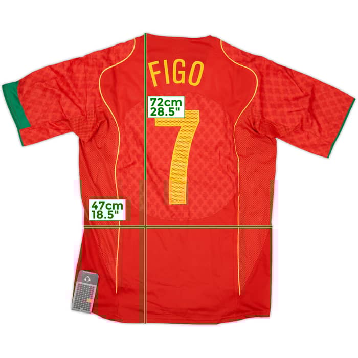 2004-06 Portugal Limited Edition Player Issue Home Shirt 2151/5000 Figo #7 (L)