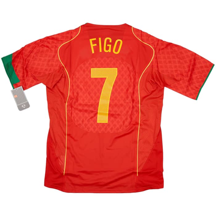 2004-06 Portugal Limited Edition Player Issue Home Shirt 2489/5000 Figo #7 (L)
