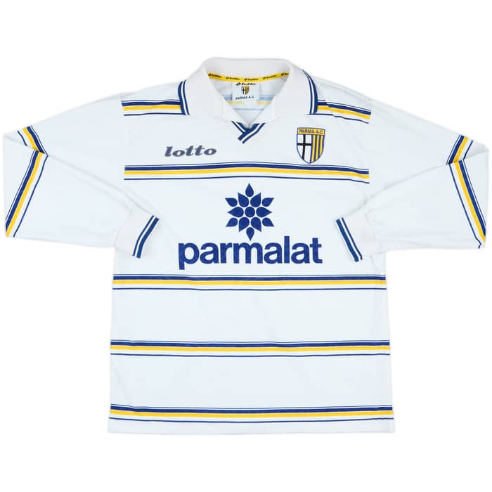 1998-99 Parma Match Issue Away L/S Shirt #15
