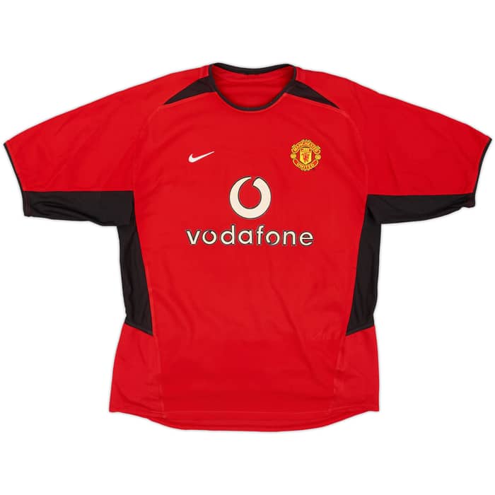 2002-04 Manchester United Home Shirt Scholes #18 - 6/10 - (L)