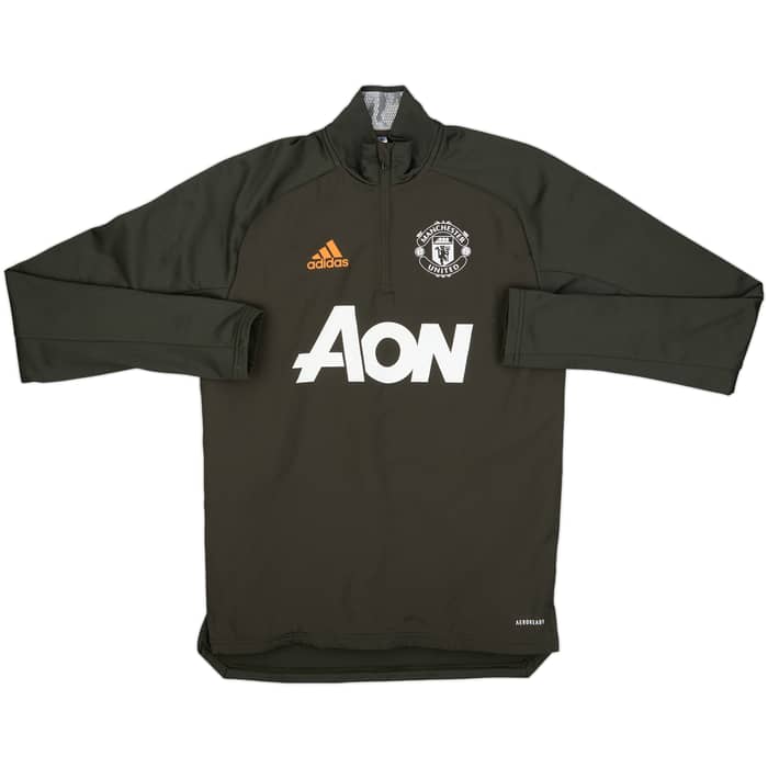 2020-21 Manchester United adidas 1/4 Zip Training Top - 8/10 - (XS)
