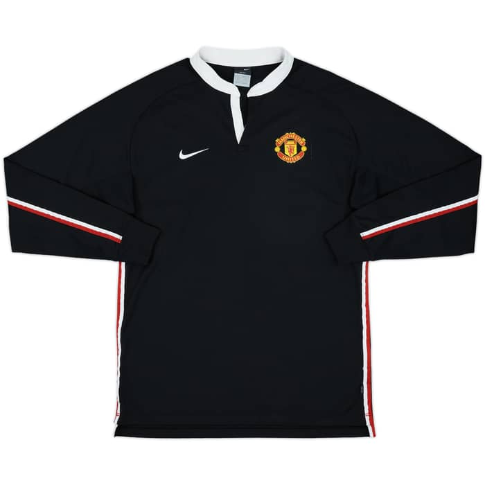 2006-07 Manchester United Nike Polo L/S Shirt - 8/10 - (M)