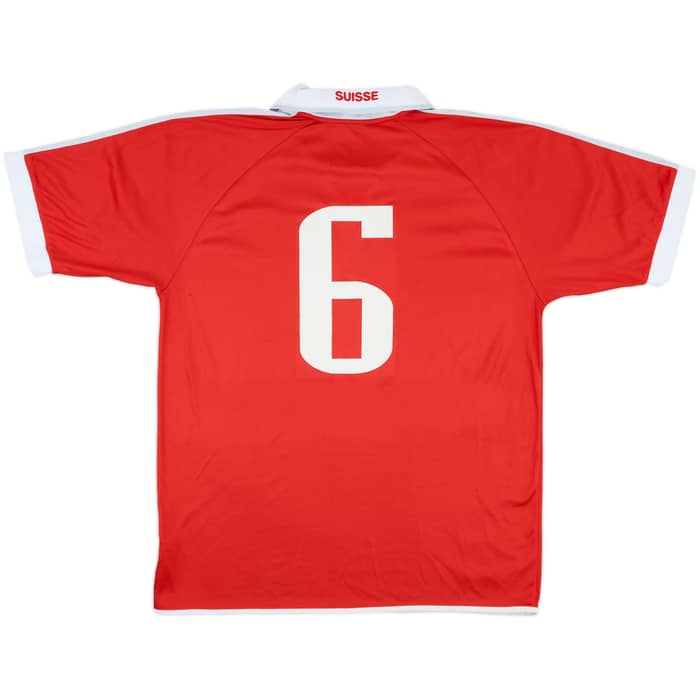 2002-04 Switzerland Match Issue Home Shirt #6