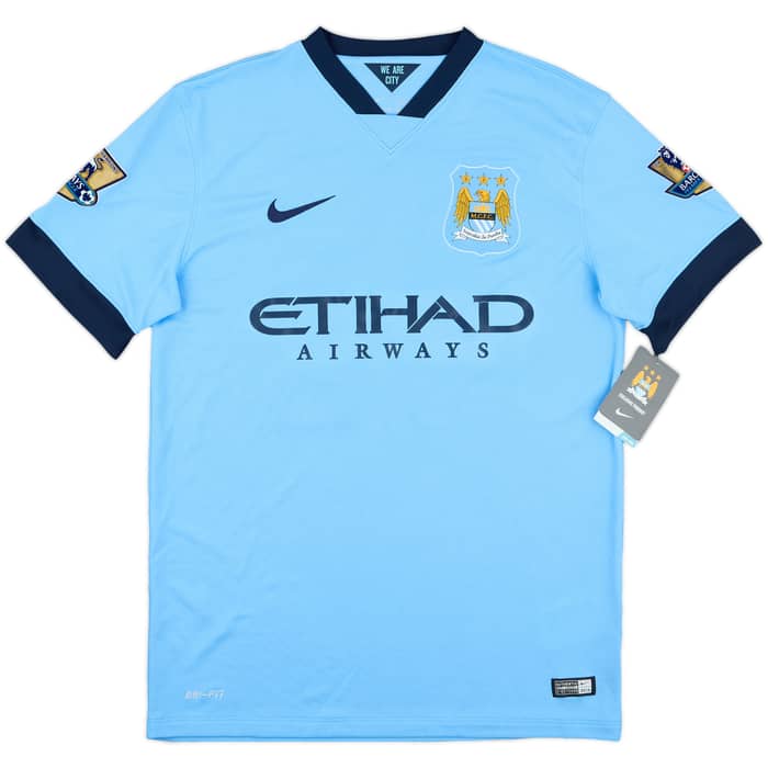 2014-15 Manchester City Signed Home Shirt Toure Yaya #42