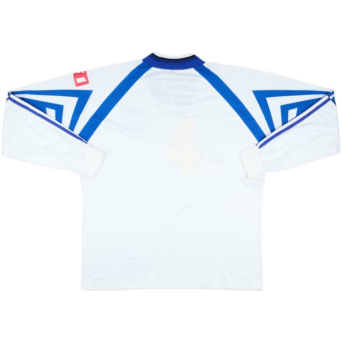 1996-97 Auxerre Home L/S Shirt #4 - 8/10 - (XL)