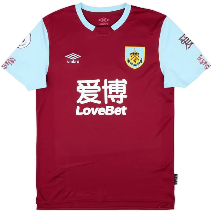 2019-20 Burnley Match Issue Home Shirt Drinkwater #8
