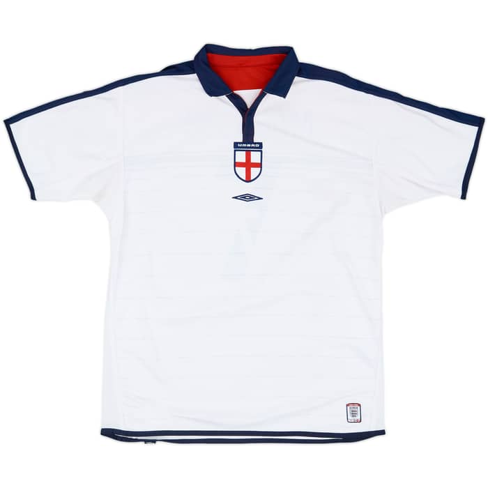 2003-05 England Home Shirt Beckham #7 - 5/10 - (XL)