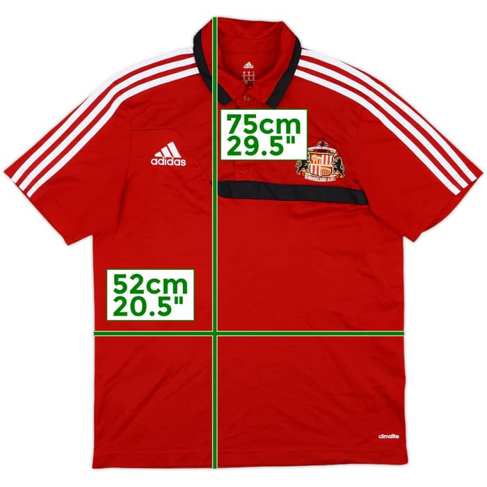 2013-14 Sunderland adidas Polo Shirt - 9/10 - (M)