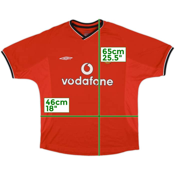 2000-02 Manchester United Home Shirt - 5/10 - (L)