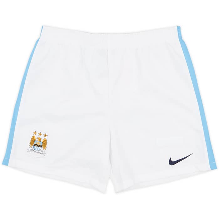 2015-16 Manchester City Home Shorts - 10/10 - (7-8 Years)