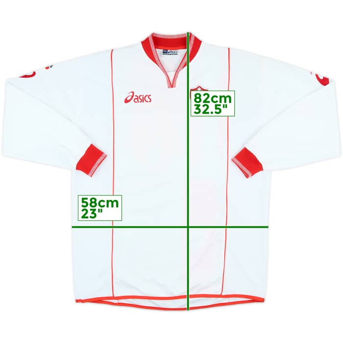 2002-03 Triestina Match Issue Away L/S Shirt Zanini #10
