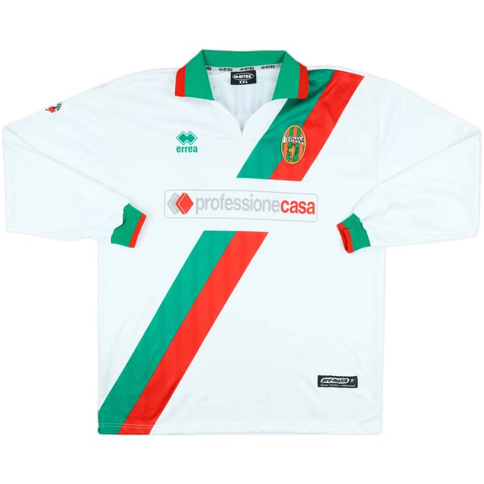 2001-02 Ternana Match Issue Away L/S Shirt E. Brevi #27