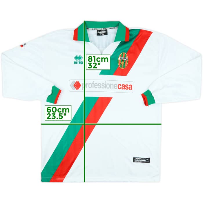 2001-02 Ternana Match Issue Away L/S Shirt E. Brevi #27
