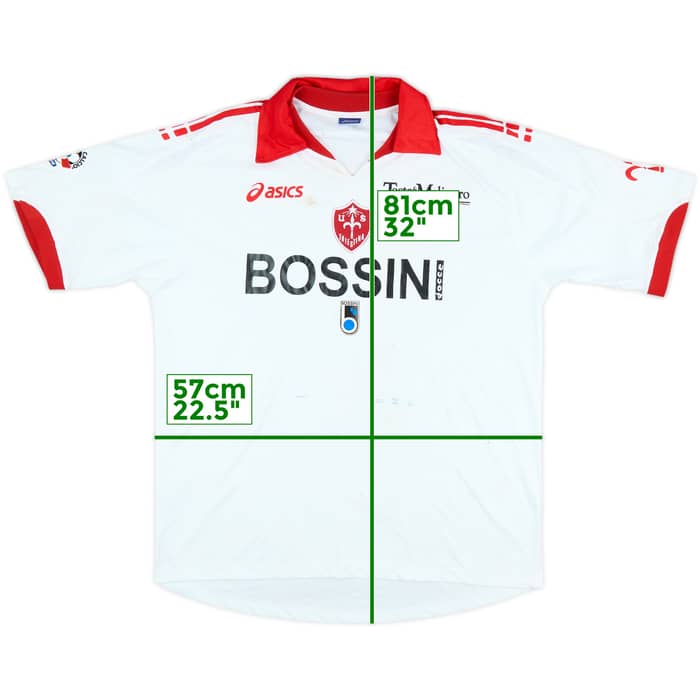 2007-08 Triestina Match Issue Away Shirt Pesaresi #8