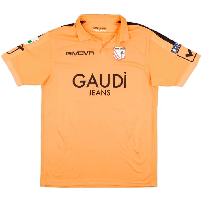 2017-18 Carpi Match Issue Signed GK Shirt Colombi #22