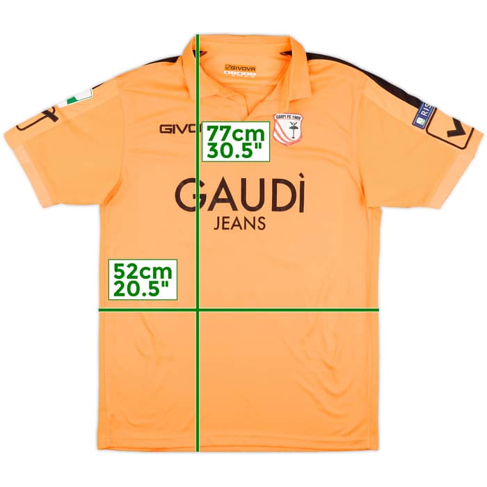 2017-18 Carpi Match Issue Signed GK Shirt Colombi #22
