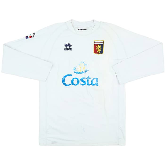 2004-05 Genoa Match Issue Away L/S Shirt Gemiti #23