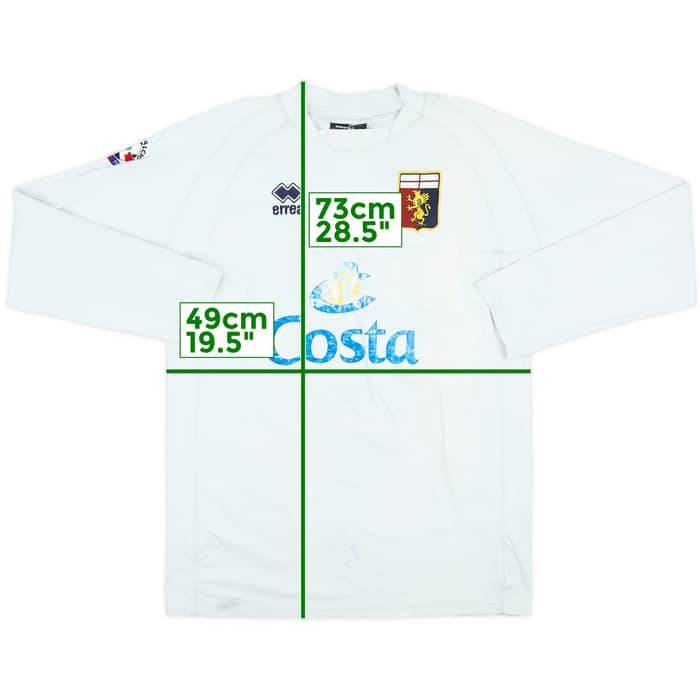 2004-05 Genoa Match Issue Away L/S Shirt Gemiti #23