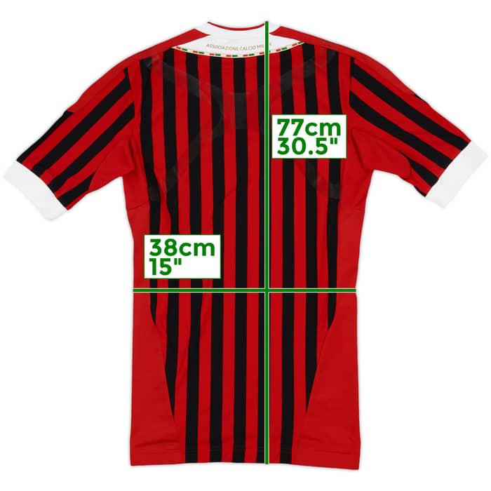 2011-12 AC Milan Player Issue Home Shirt (M)