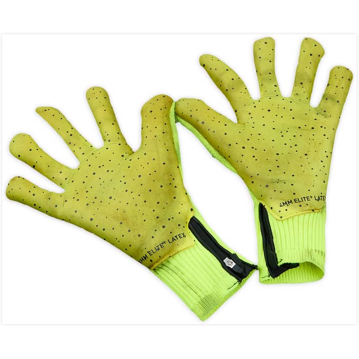2020-21 Manchester City Match Worn Puma Future Z GK Gloves (Ederson)