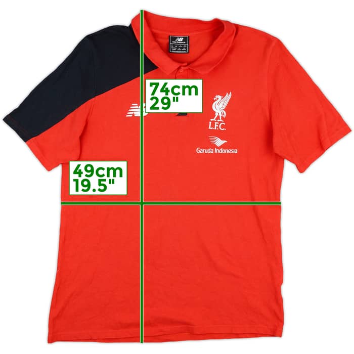 2015-16 Liverpool New Balance Polo Shirt - 8/10 - (L)