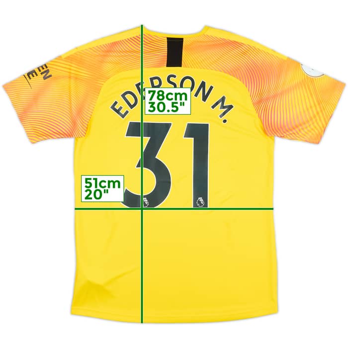 2019-20 Manchester City Match Issue GK Shirt Ederson M. #31