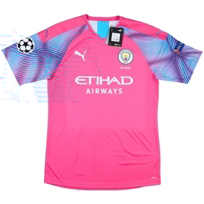 2019-20 Manchester City Match Issue Champions League GK Shirt Ederson M. #31