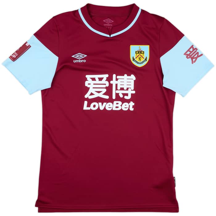 2020-21 Burnley Match Issue FA Cup Home Shirt Cork #4