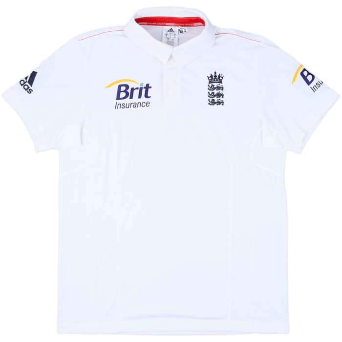 2010-11 England Cricket Home Shirt - 9/10 - (L/XL)