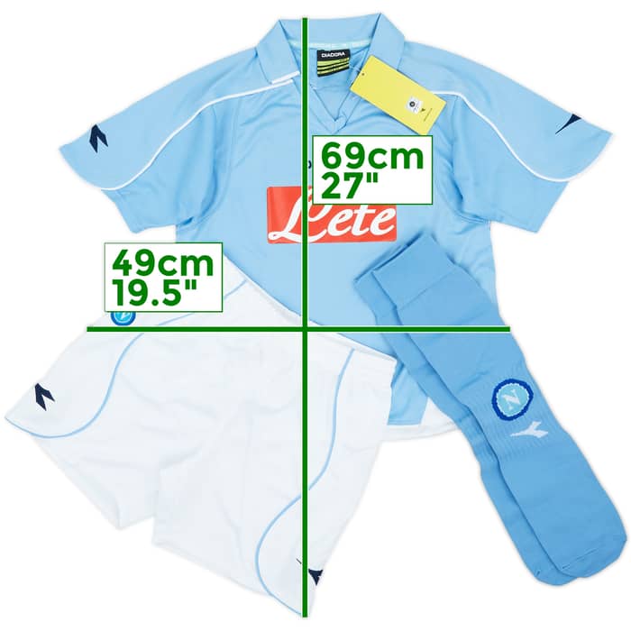 2008-09 Napoli Home Full Kit (5-6 Years)