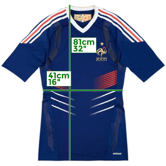 2009-10 France Player Issue Techfit Special Edition Home Shirt - 10/10 - (L)