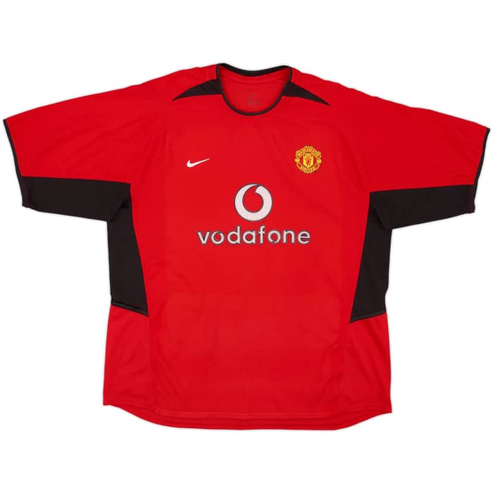 2002-04 Manchester United Home Shirt Beckham #7 - 6/10 - (XXL)