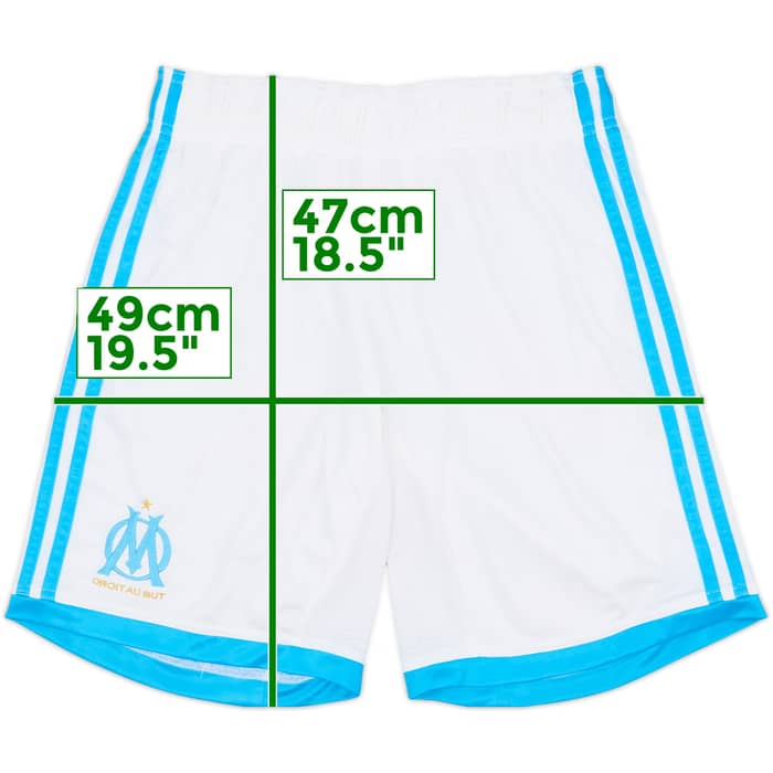 2013-14 Olympique Marseille Home Shorts - 8/10 - (S)