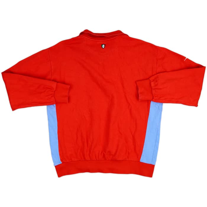 2008-09 Napoli Diadora 1/4 Zip Training Top - 8/10 - (L)
