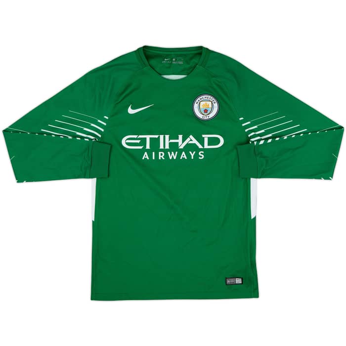 2017-18 Manchester City GK Shirt - 10/10 - (S)