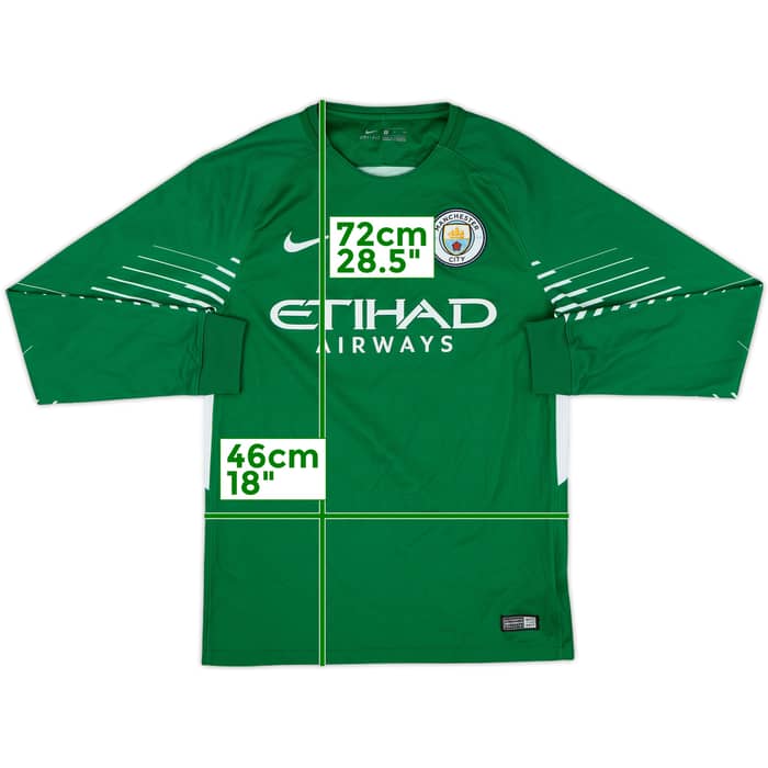 2017-18 Manchester City GK Shirt - 10/10 - (S)