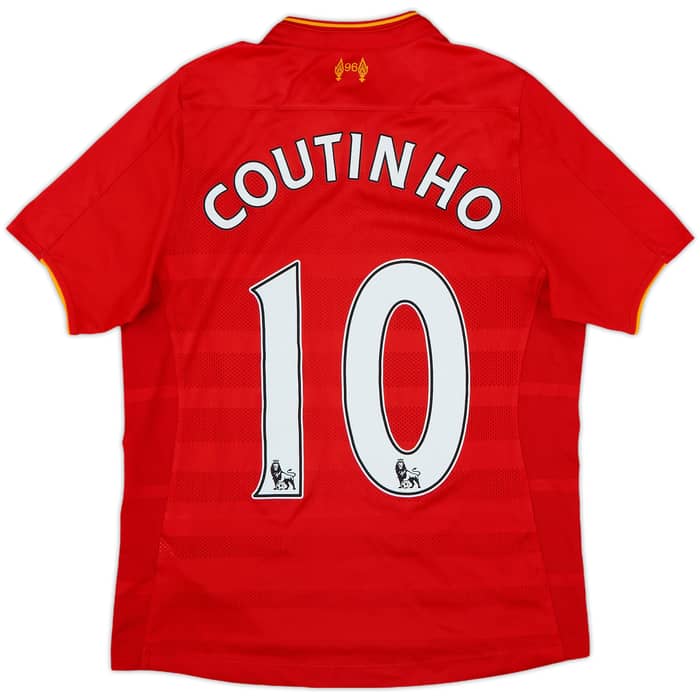 2014-15 Liverpool Home Shirt Coutinho #10 - 10/10 - (L.Boys)