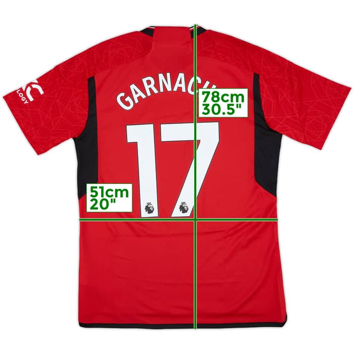 2023-24 Manchester United Home Shirt Garnacho #17 (L)