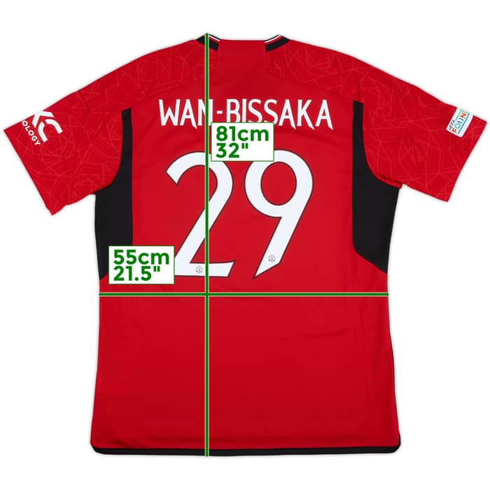 2023-24 Manchester United Home Shirt Wan-Bissaka #29 - 10/10 - (XL)