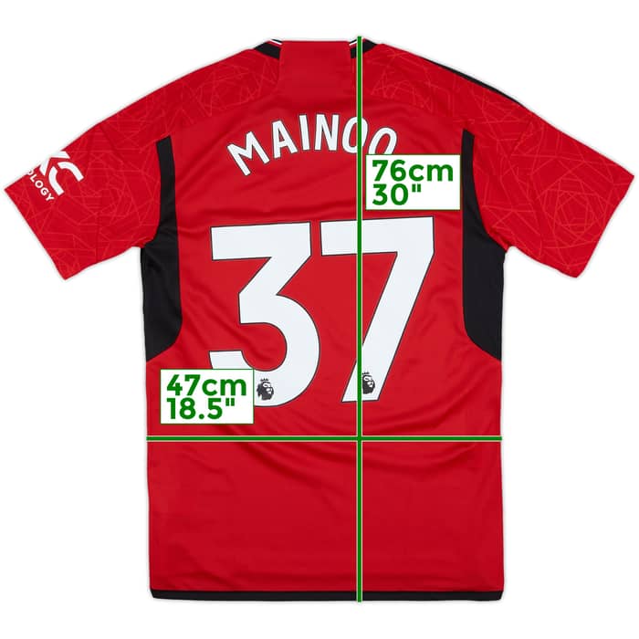 2023-24 Manchester United Home Shirt Mainoo #37 (M)