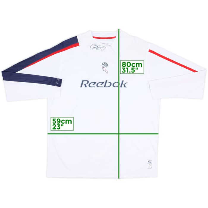 2005-07 Bolton Prototype Home L/S Shirt - 8/10 - (L)