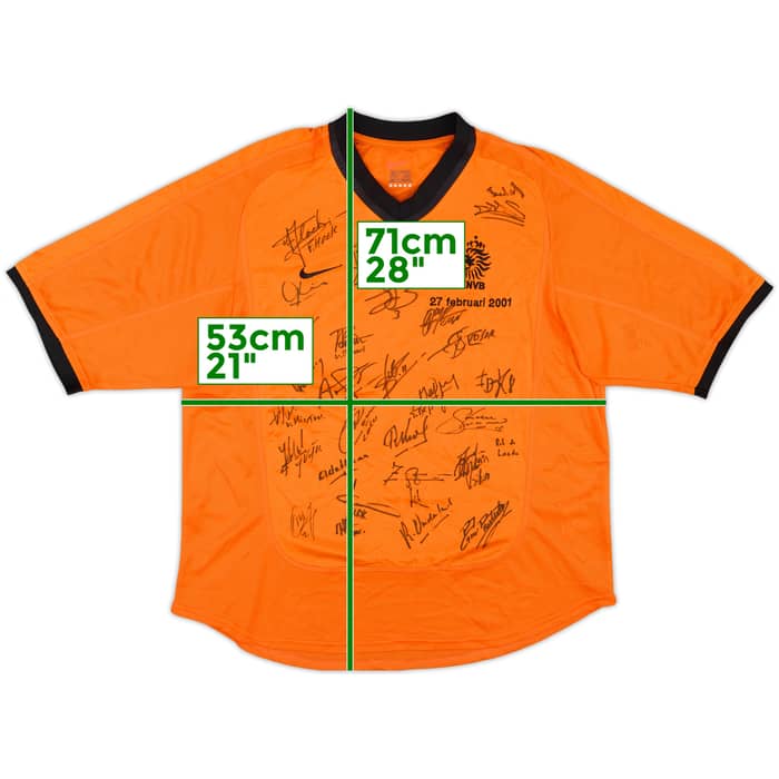 2000-02 Netherlands Squad Signed Home Shirt (M)