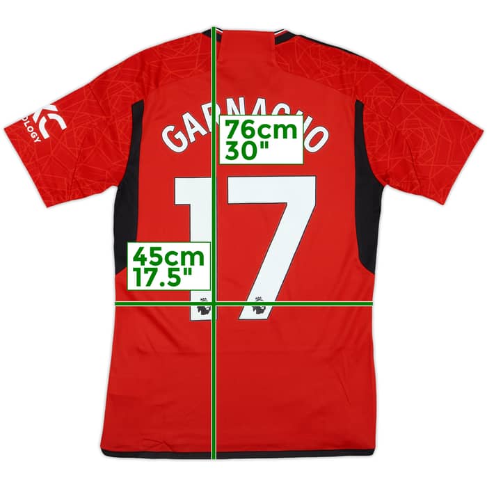 2023-24 Manchester United Home Shirt Garnacho #17 (S)