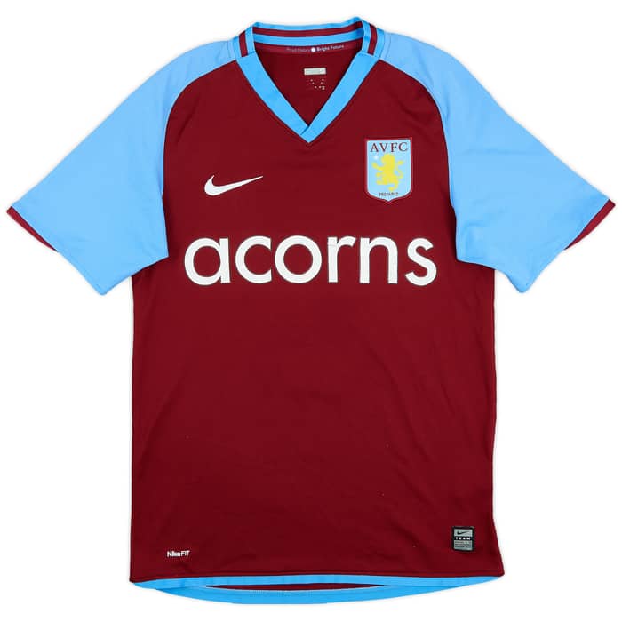 2008-09 Aston Villa Home Shirt Milner #8 - 5/10 - (S)