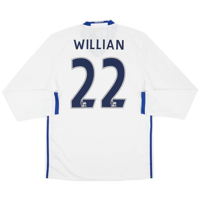2016-17 Chelsea Player Issue Third L/S Shirt Willian #22 (XL)