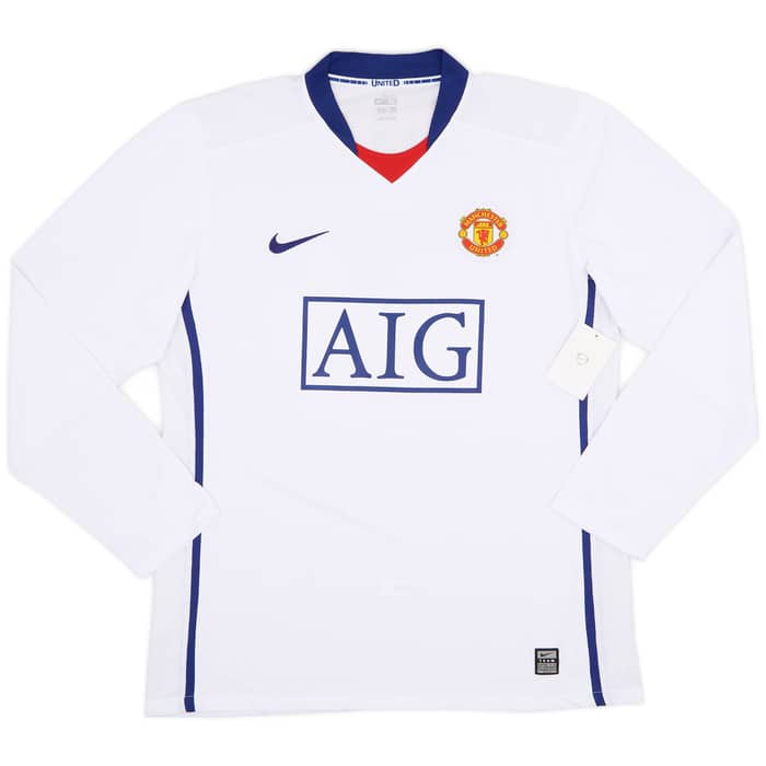 2008-10 Manchester United Player Issue Away L/S Shirt Ronaldo #7 (XL)