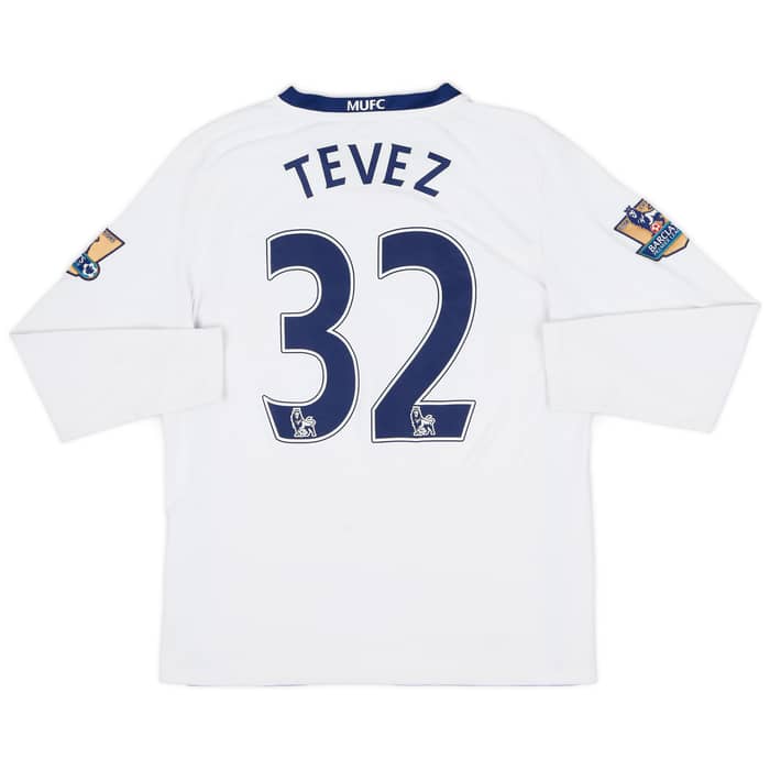 2008-10 Manchester United Away L/S Shirt Tevez #32 - 5/10 - (L.Boys)