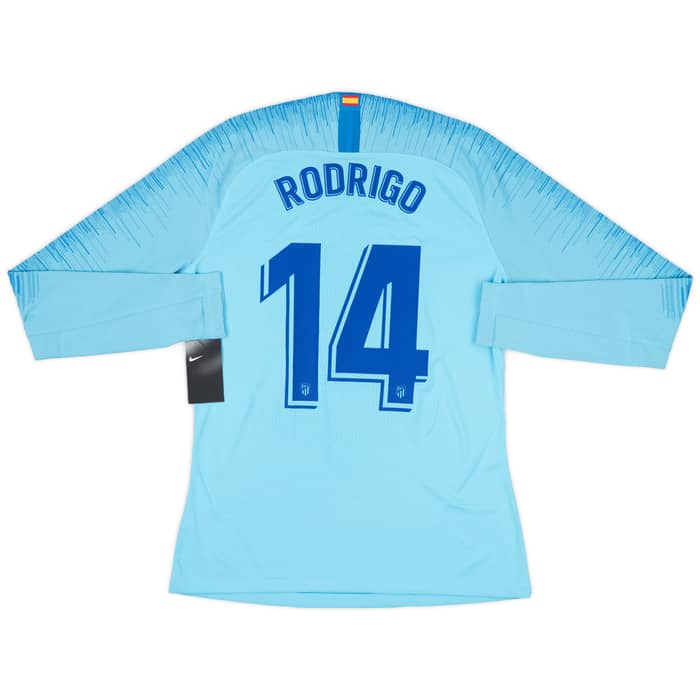 2018-19 Atletico Madrid Player Issue Away L/S Shirt Rodrigo #14 (L)